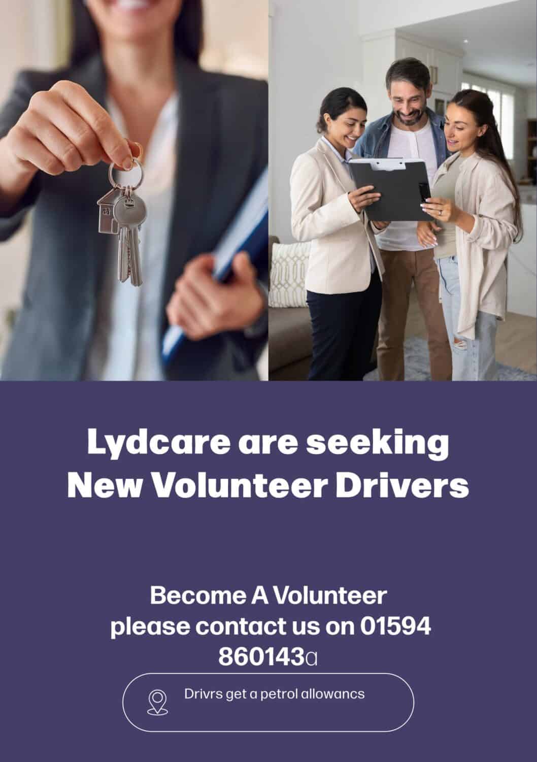 Put something back into the Community - Become a volunteer driver for Lydcare